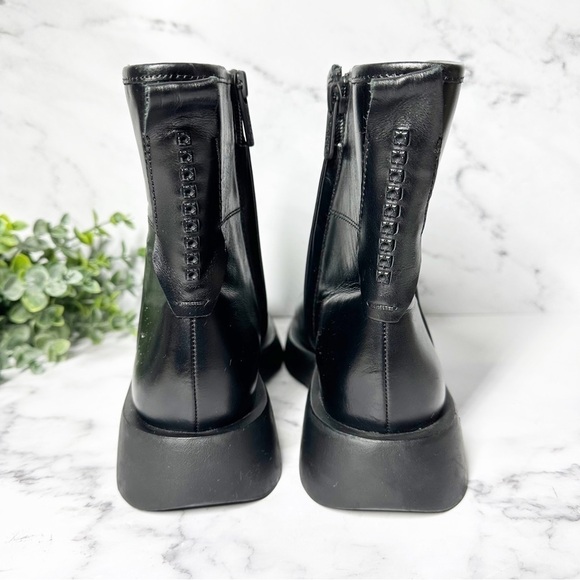 Franco Sarto Etna Leather Boot Size 6.5 Black - Picture 6 of 10